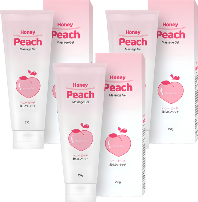 허니피치 마사지젤 복숭아향, 250g, 3개