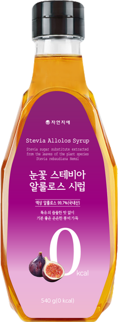 자연지애 눈꽃 스테비아 알룰로스 시럽, 540g, 1개
