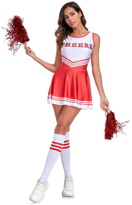 오프리 치어리더 원피스 + 응원수술 + 타이즈 세트