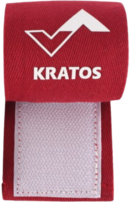 KRATOS 붕대 손목보호대 역도 헬스 리프팅 크로스핏, 레드, 1개