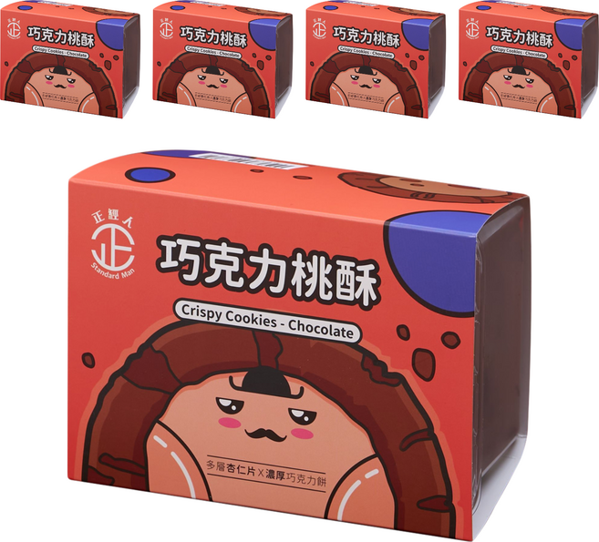 正經人 巧克力桃酥, 300g, 5盒