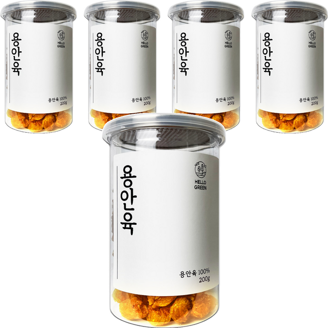 헬로우그린 용안육, 200g, 5개