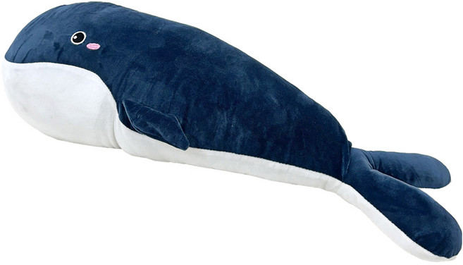 왕고래 고랭이 바디필로우 안고자는 긴배게, 블루