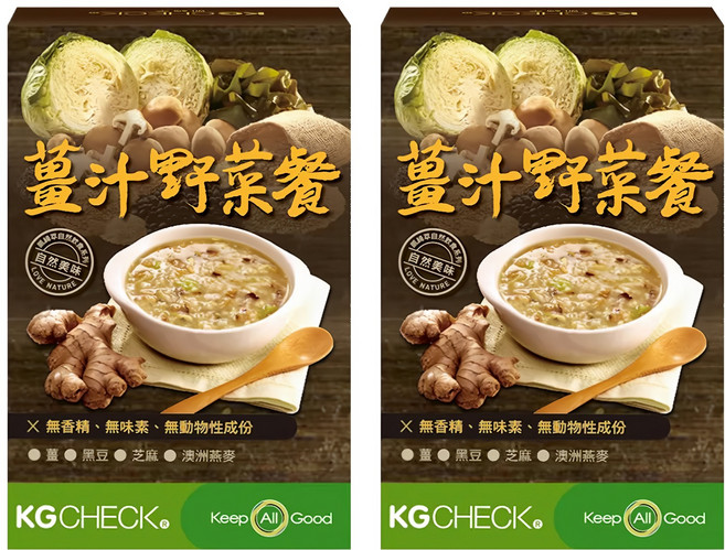 聯華食品 KGCHECK 生醫研究室 薑汁野菜代謝餐 6包, 180g, 2盒