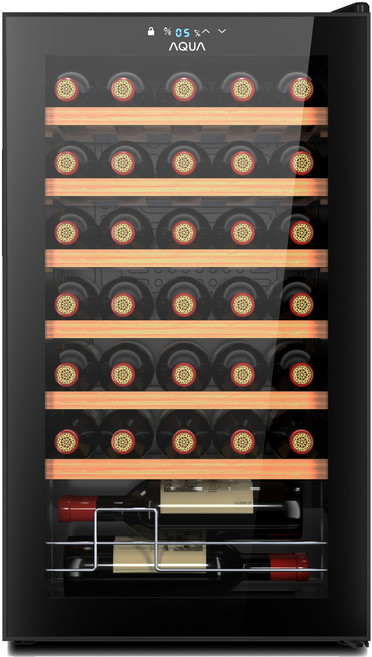 하이얼 아쿠아 와인셀러 방문설치 34병, 제트 블랙, HWC85MDB