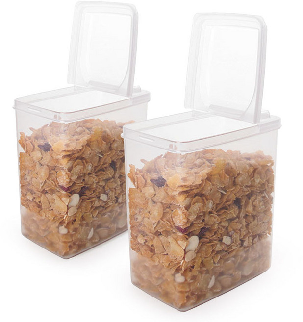 나카야 스탠딩 캐니스터 밀폐용기, 2개, 1.7L