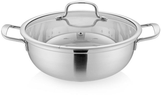 퀸센스 인덕션 바닥3중 뉴 전골냄비, 28cm, 혼합색상, 1개