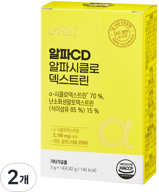 GNM Alpha-CD α-環糊精, 42g, 2個