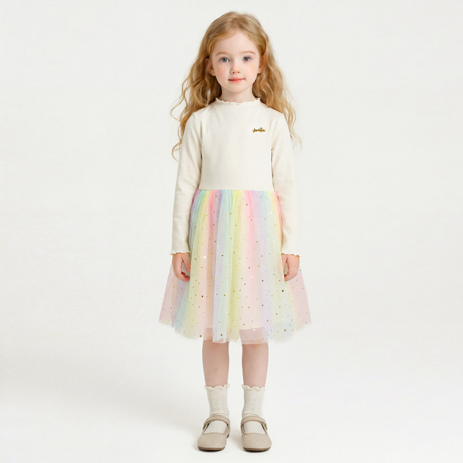 앤디애플 아동용 리틀프린세스 무지개샤 원피스