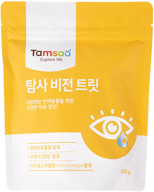 탐사 강아지 뉴트리션 비전 트릿, 300g, 눈물개선/눈건강, 1개