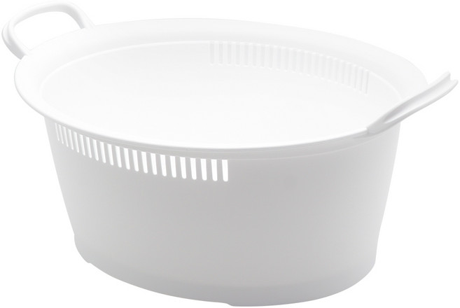 생활엔 싱크대 손잡이 설거지통 7L, 화이트, 1개