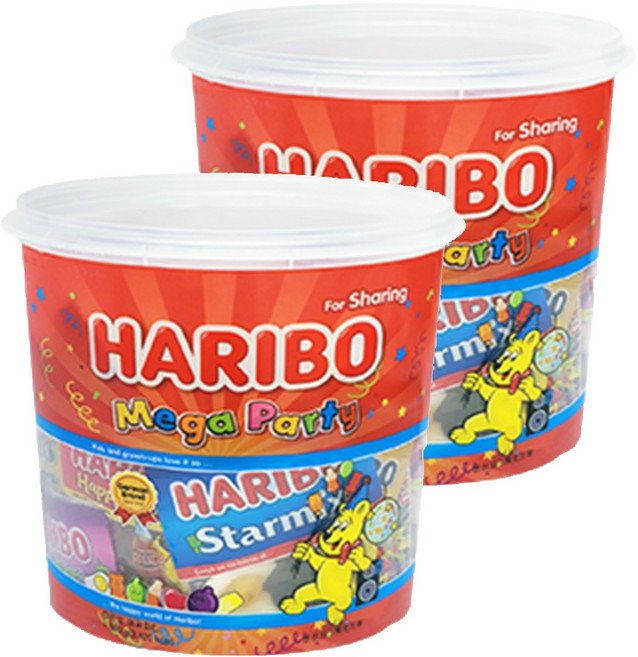하리보 메가파티 젤리 56개입, 1kg, 2개
