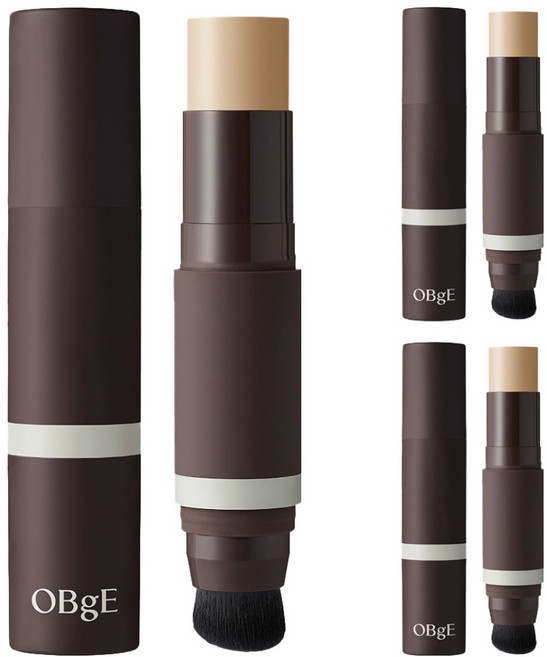 OBge 내추럴 커버 남성 파운데이션 13g, 3호 샌드, 3개