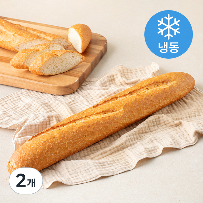 프레시오늘 바삭고소 우리쌀 저당 프렌치바게트 (냉동), 290g, 2개, 1개입