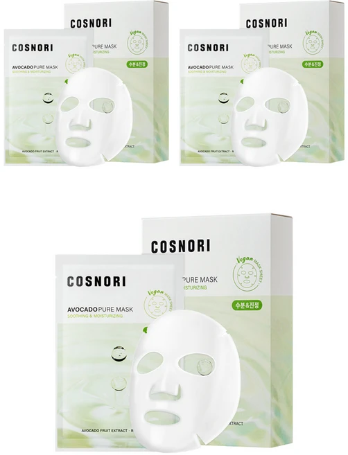 [비건뷰티] 코스노리 아보카도 퓨어 마스크 24ml, 30개, 1개입 - 쿠팡