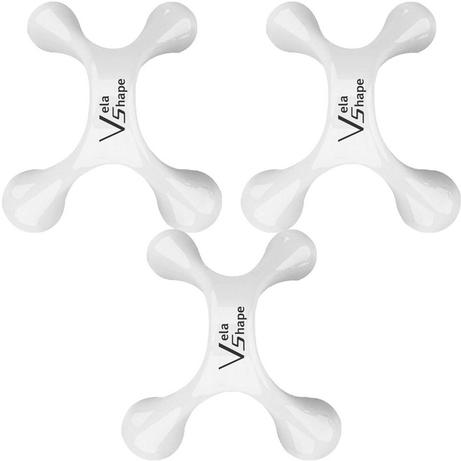 벨라쉐이프 ABS 종아리 허벅지 복부 승모근 어깨 바디 괄사 마사지 마사지기, 3개, 화이트
