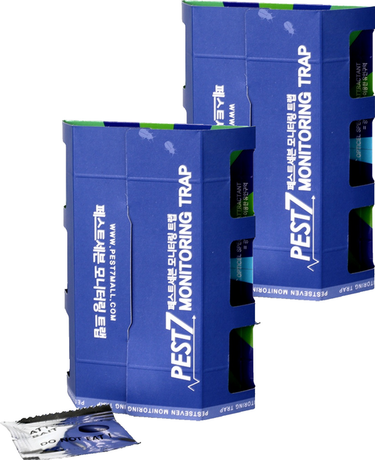 페스트세븐 모니터링 끈끈이 트랩 + 유인제 세트, 2세트