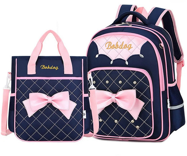 Kori Deer 可莉鹿 貴族公主風超輕減壓護脊書包2件套組 蝴蝶結可愛時尚