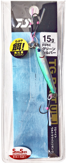 DAIWA 大和 TG BAIT ULJ 鎢鋼 魚鉤, 綠銀, 15g, 1個