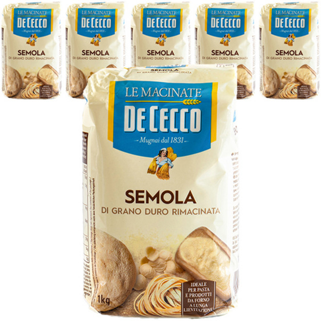 DE CECCO 得科 杜蘭小麥, 1kg, 6個
