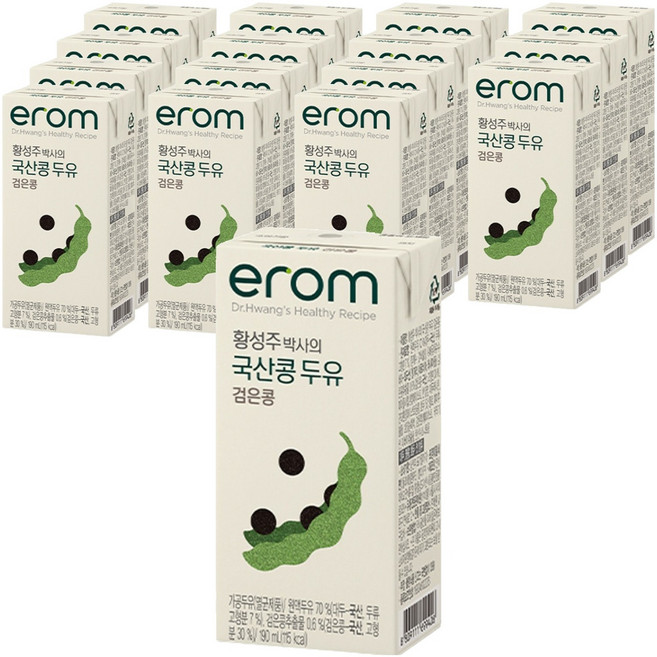 erom 黃聖周博士的國產黑豆豆漿, 190ml, 16個