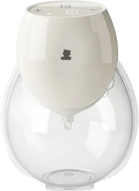 Snow Bear 小白熊 智允 免手持穿戴式電動吸乳器, 米白色, 1個