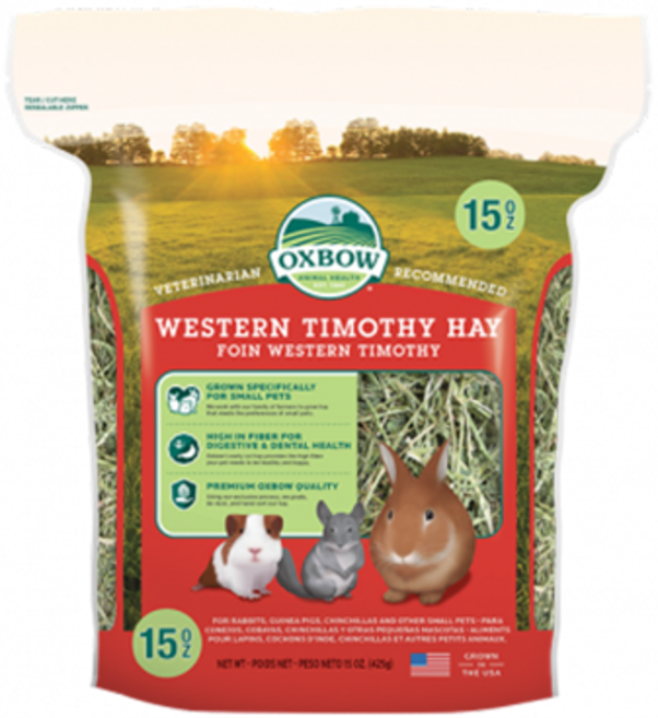옥스보우 웨스턴 티모시 소동물용 건초, 425g, 1개