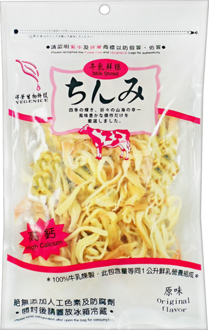 祥榮生物科技 牛乳鮮絲 奶素高鈣 原味, 80g, 1包