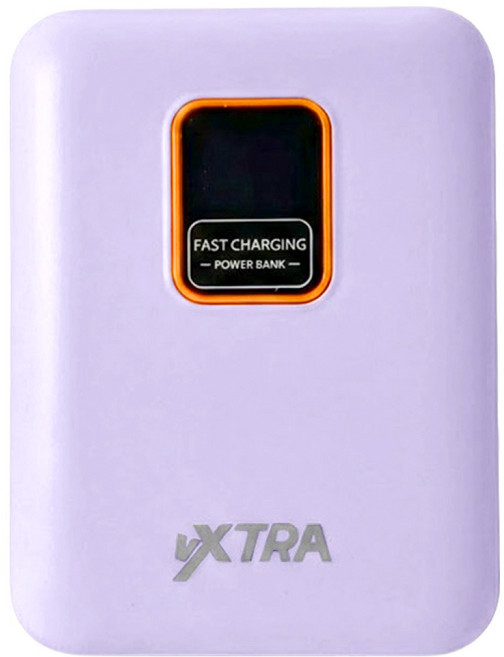 vXTRA 飛創 可拆卸自帶雙線磁吸三用快充行動電源 10000mAh Type-C/Lighting, CG10000MWC-TCL, 藕紫色