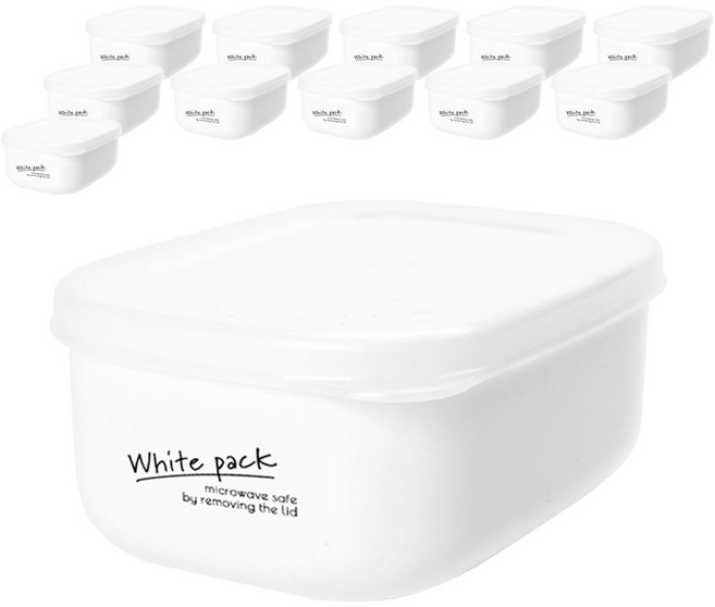 유하우스 나카야 화이트 밀폐용기 랜덤발송, 12개, 280ml(12P)