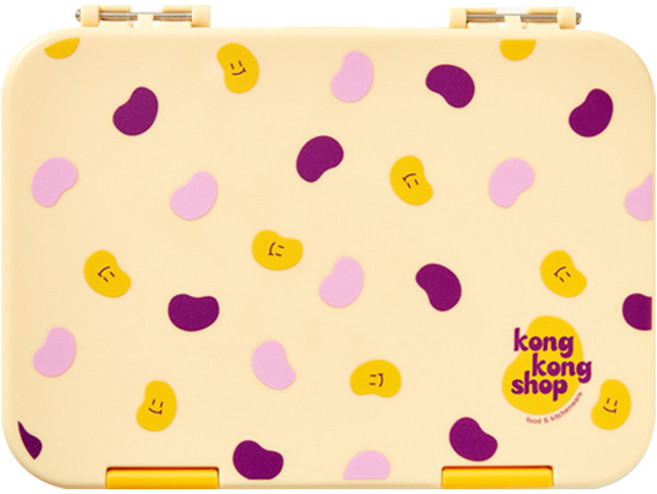 콩콩 콩이 도시락통, 혼합색상, 1개