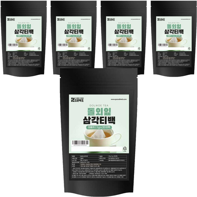 조은약초 돌외잎 삼각티백, 1g, 20개입, 5개