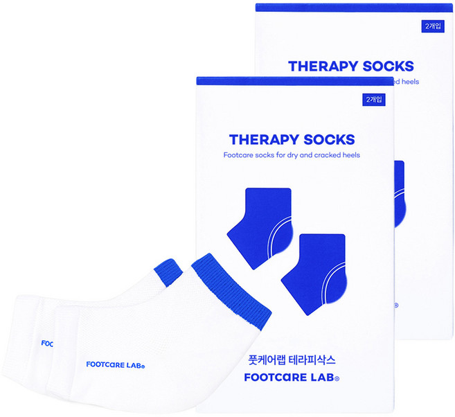 풋케어랩 테라피삭스 보습양말, 2개입, 2개