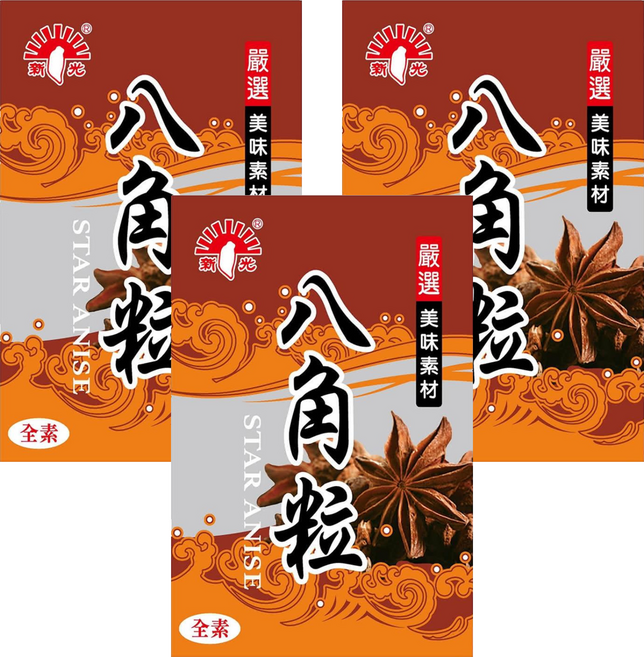 新光洋菜 大紅八角粒, 12g, 3包