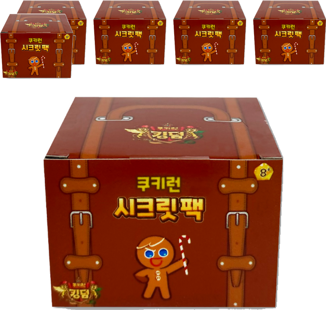 쿠키런 시크릿팩 피규어 랜덤발송, 6개
