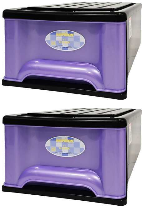 KEYWAY 聯府 抽屜整理箱 20L KB855 1450g, 紫色, 2個