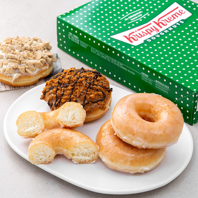 크리스피크림도넛 어소티드 6개입 그린에디션, 361g, 1개입, 1세트