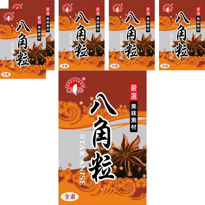 新光洋菜 大紅八角粒, 12g, 6包