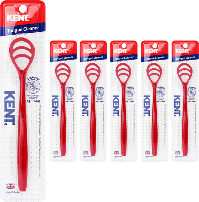 켄트 혀 클리너 레드, 6개