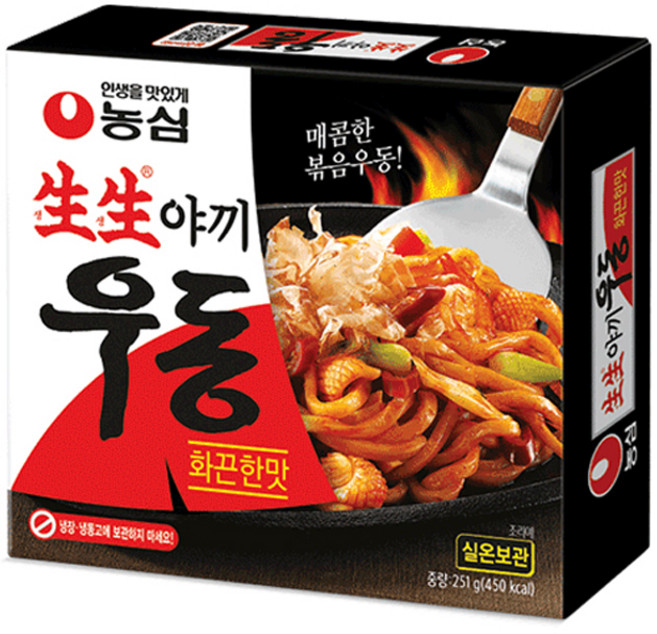 생생우동 생생야끼우동 화끈한맛 251g, 1개