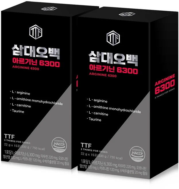삼대오백 아르기닌 6300 15p, 330g, 2개 - 쿠팡