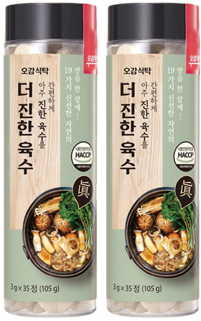 오감식탁 더 진한 육수, 105g, 2개