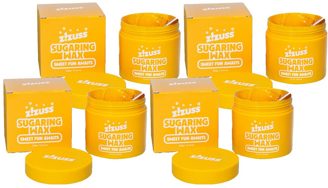 지저쓰 셀프 슈가링 왁스 키트 전신용, 350g, 4개