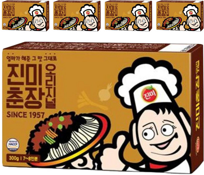 진미 춘장 오리지널, 300g, 5개