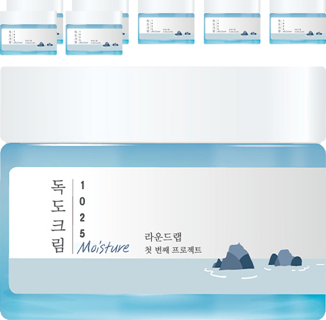 라운드랩 1025 독도 수분 크림, 50ml, 8개