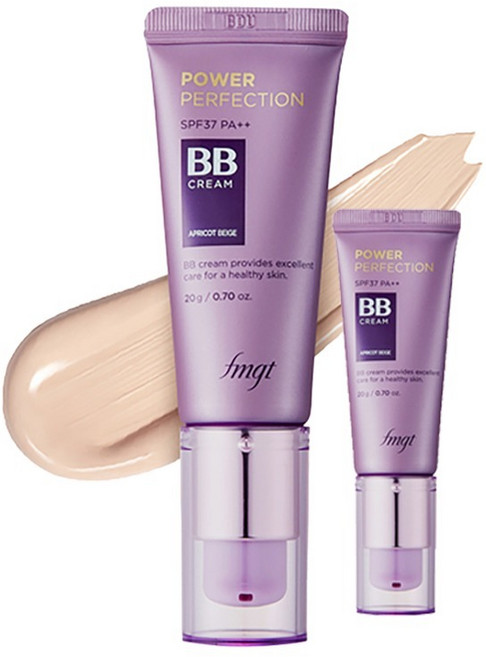 THE FACE SHOP 菲詩小舖 fmgt完美能量BB霜 SPF37 PA++, V201 Apricot Beige, 20g, 2條