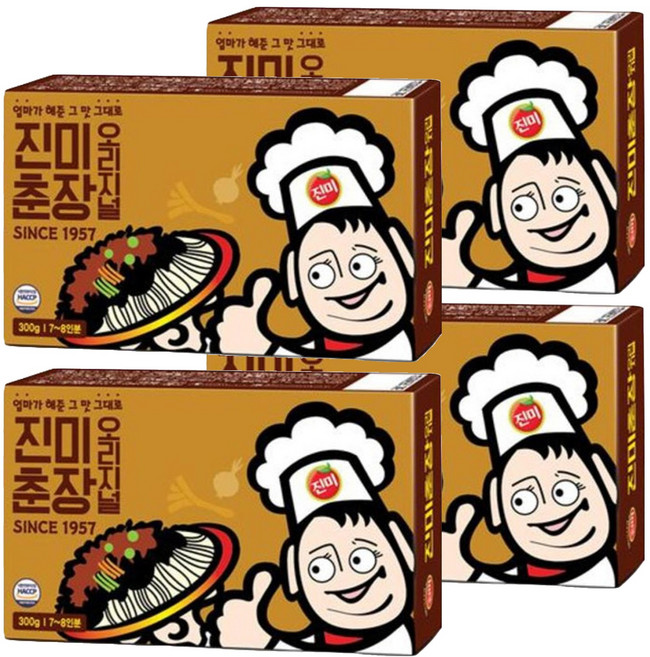 진미 춘장 오리지널, 300g, 4개
