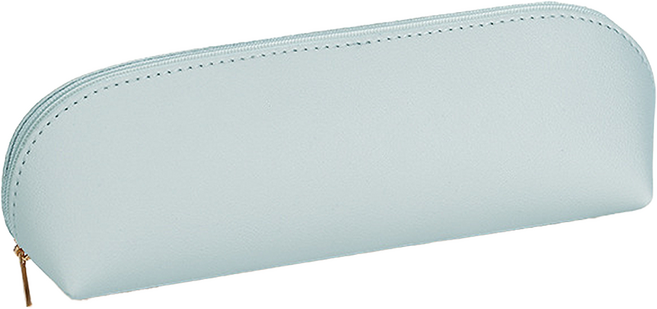 바코젤 가죽 심플 필통, 스카이블루, 1개