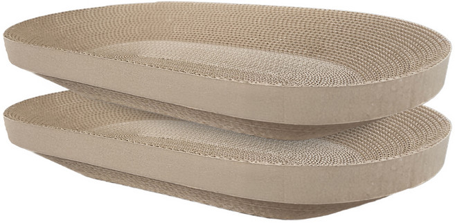 펫츠몬 고양이 따숨 타원형 스크래쳐 라지 리필, 2개