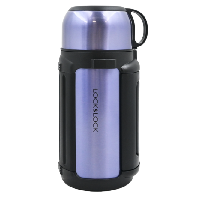 LocknLock 樂扣樂扣 New Giant系列保溫瓶, 金屬藍, 1.2L, 1個